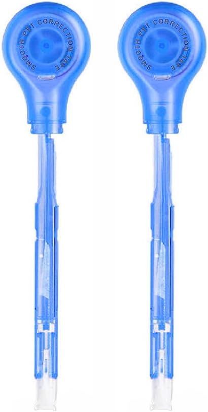 2 PCS Correction Tape Refills, Thickened Film Replacement for Pen-Style Correction Tape Eco-Saving(Blue Refill)