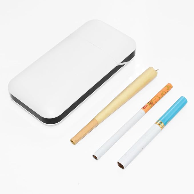 Extra Large Pre-Roll Paper Storage, Simple White Box, 110MM Large Capacity