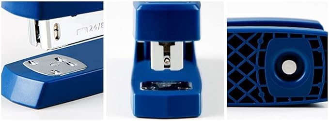 Desk Stapler Office Stapler Thickened Long Handle Stapler Labor-Saving Handheld Stapler Classic Standard Desktop Stapler 20 Pages Capacity Blue School Supplies (Color : Blue)