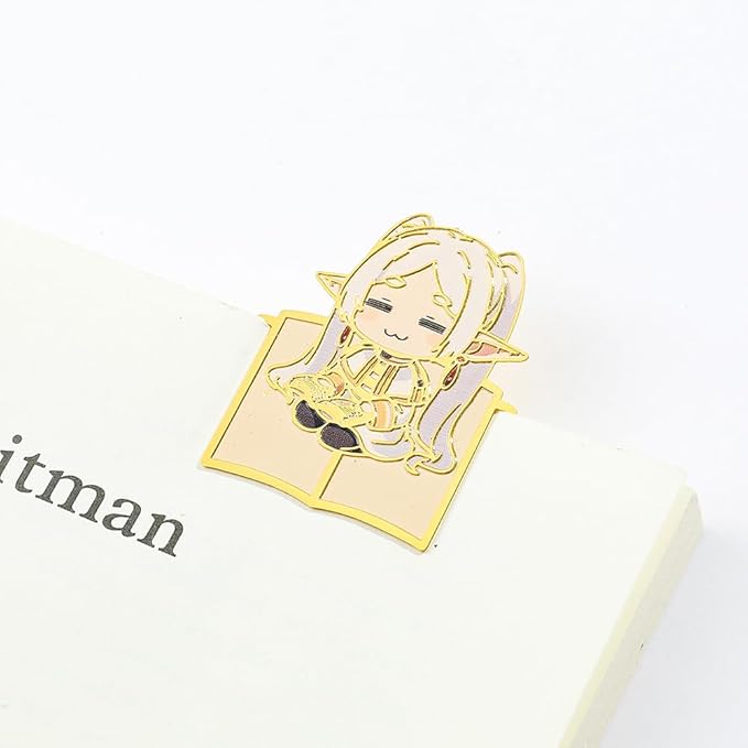 Anime Frieren: Beyond Journey's End Bookmark Stainless Steel Manga Fans Cartoon Fashion Student Scholar Learning Gift (Frieren-3PCS)