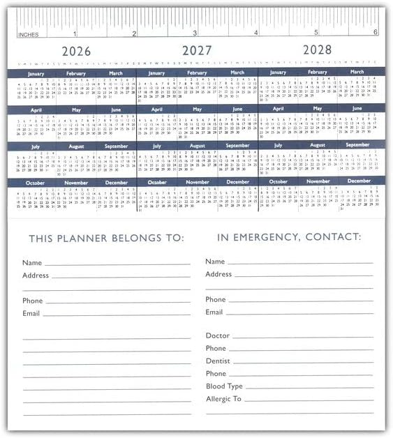 Faithfully Yours 2026-2027 Pocket Calendar and Planner (Blessed are Those Who Trust in the Lord)
