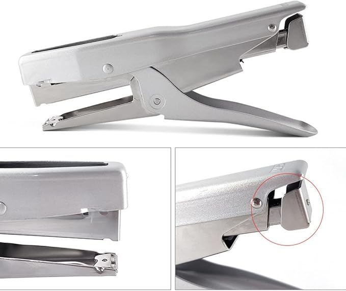 KUYWLMKMZZ Desk Stapler Stapler Hand-held Labor-Saving Stapler Clamp-Type Stapler Suitable for School Office Supplies Can Hold 50 Pages School Supplies (Color : A)