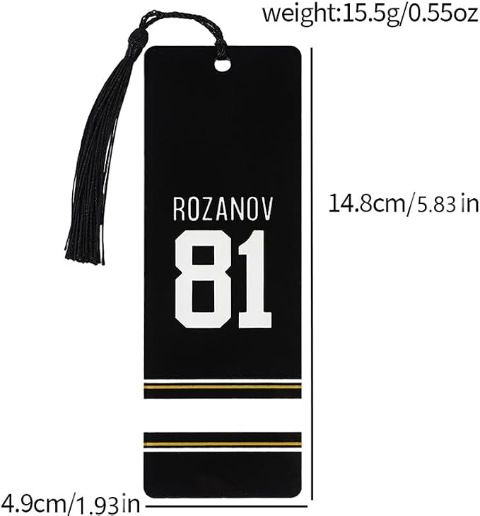 Heated Rivalry Inspired Bookmark Merch Stuff, Ilya Rozanov 81 Shane Hollander 24 Acrylic Bookmarks Gifts Accessories Merchandise for Fans Women Men Easter Birthday Book Lovers (2pcs Style A)