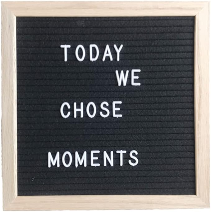 Felt Board Felt Letter Board, 10 x 10 inch Message Board Word Board Letter Board Sign Bulletin Board Letters, Pregnancy Announcements Baby Announcement Sign, Valentines Day Gifts for Her Letterboard