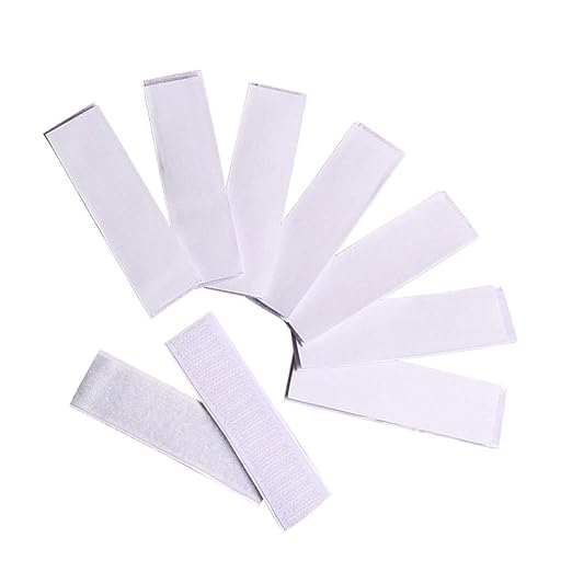 Amosfun Table Skirt Adhesive Tape 10 Pcs Back Sticky Dots for Secure Tablecloth Hold Home Office Wall Mounting Strips