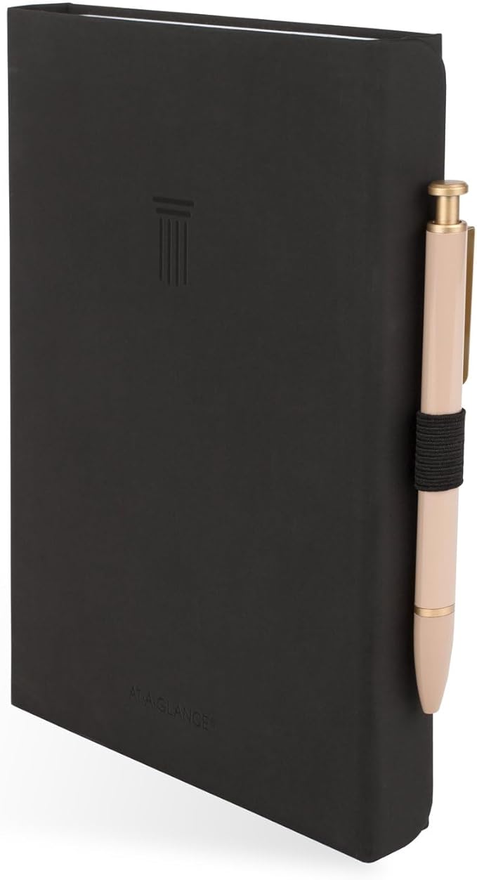 AT-A-GLANCE Foundation Planner, Undated Inspiration Journal, Set Goals, Track Progress, Create Habits, Weekly & Monthly, Small, 5-3/4" x 8-1/4", Black (FD-200-05)