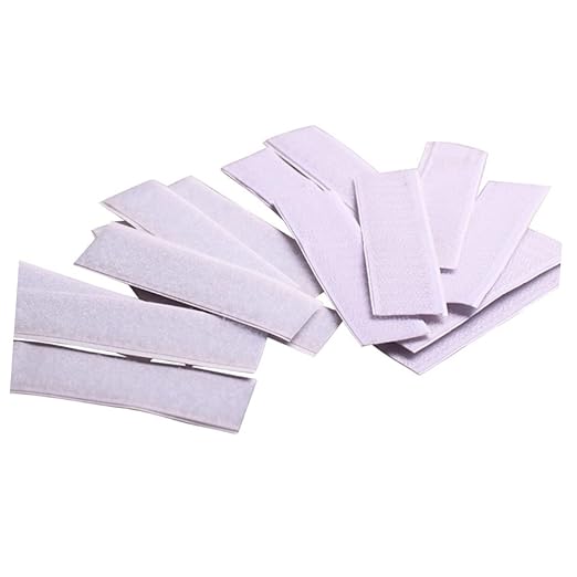 5pcs Hook Loop Tape Mounting Strips Reusable Removable Adhesive for Smooth Surfaces