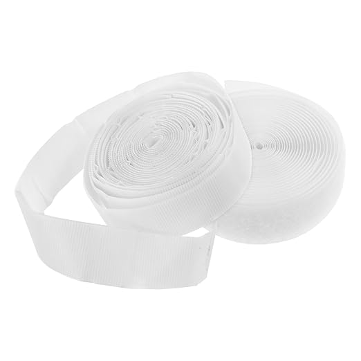 Double-Sided Self-Adhesive Hook and Loop Tape for Curtains and Doors Durable Strong Hold Fastener Strips for Home and Office Use Easy Installation Reliable Adhesion