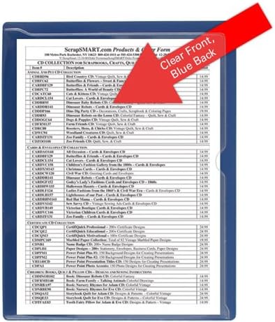 StoreSMART - Paperwork Organizers - 10-Pack - Blue Plastic Back, Clear Plastic Front - Heavy Duty - PF8511PQB-10