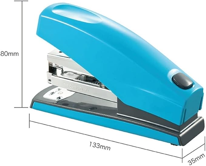 KUYWLMKMZZ Desk Stapler Labor-Saving Office Stapler Handheld Stapler Office Supplies 25 Page Capacity Stapler Suitable for Office Or Desk with 3 Color Options School Supplies (Color : C)