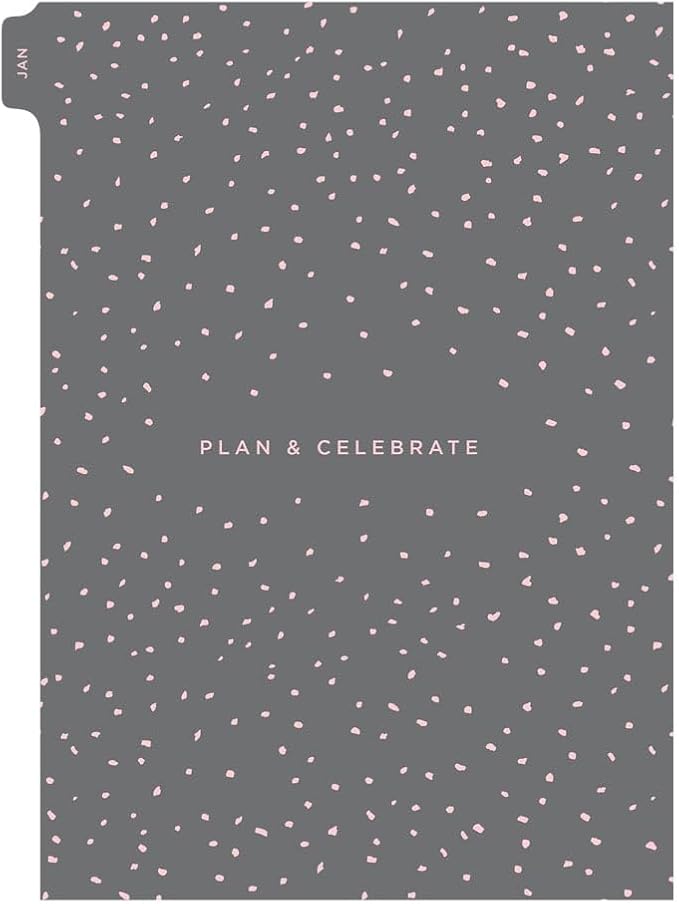 Filofax Calendar Diary Refill, A5 Size, Week-to-View, Confetti Minimal Diary Pack, Multilingual: Five Languages, 2026 (C68591-26)