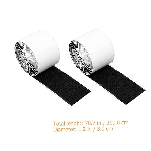 Kisangel 2rolls Professional Pedalboard Mounting Tape Hook and Strip for Electric Guitar Pedals Strong Adhesive Tape for Pedal Board for Musicians and Guitar Enthusiasts