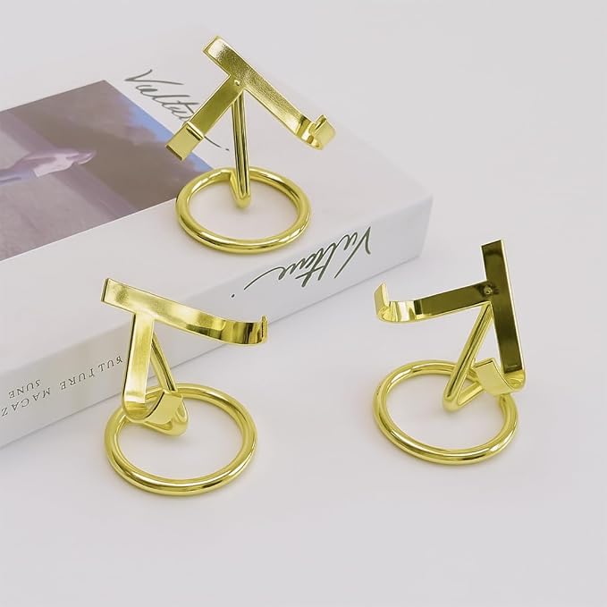 Gold Business Card Holder for Desk | Stainless Steel Business Card Holder for Women Gold | Cute Card Holder for Women Desk | Vertical Business Card Display for Men & Womens