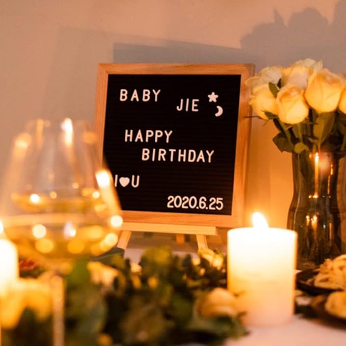 Felt Board Felt Letter Board, 10 x 10 inch Message Board Word Board Letter Board Sign Bulletin Board Letters, Pregnancy Announcements Baby Announcement Sign