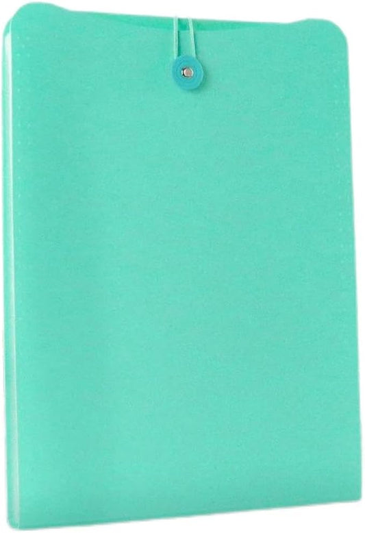 Vertical Expanding Accordion Folder with 7 Pockets Paperwork Organizer Document Wallet Briefcase Business File Organizer Bag A4 Letter Size Elastic Rope Closure Green