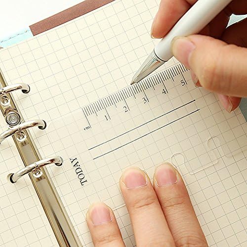 Zelten Refills/Loose Leaves for B5 Cover Ring Binder/Personal Organizer/Planner(B5 9 Holes, Today Ruler 01 Gold)