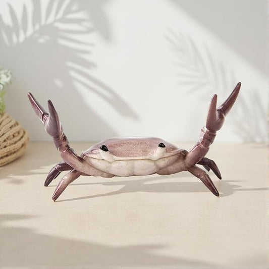 Crab Pen Holder Sturdy Desk Crab Pen Holder for Pencils Lipsticks Eyebrow Pencils Office Desk Accessories for Home Office School desk organizer Cute Multifunctional crab pencil holder Gift (Brown)