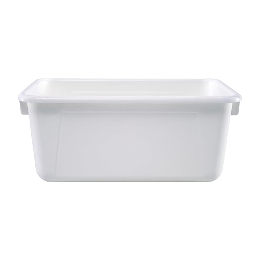School Smart Sturdy Plastic Storage Tray, Multifunctional Design for Classroom, Home, and More, Standard Cubby Size, White