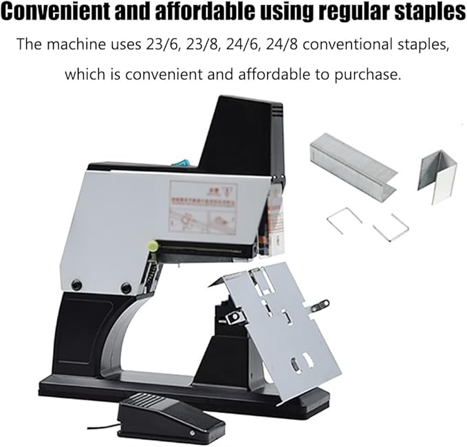Heavy Duty Auto Rapid Stapler,9 Levels of Intensity Adjustable,40 Pages 80g Bound Pages,Adjustable Binding Depth,for School&Business