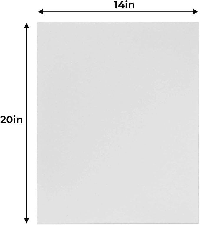CountryArtHouse 14x20 White Foamboards Acid-Free 3/16" White Foam Core for Framing, Presentations, Crafts & More 10 Pack of Foam Boards