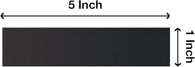 Black Dry Erase Chalkboard Magnetic Shelf Label Magnets. Perfect for Kitchen of Office. (1" x 5" (10 Pieces)