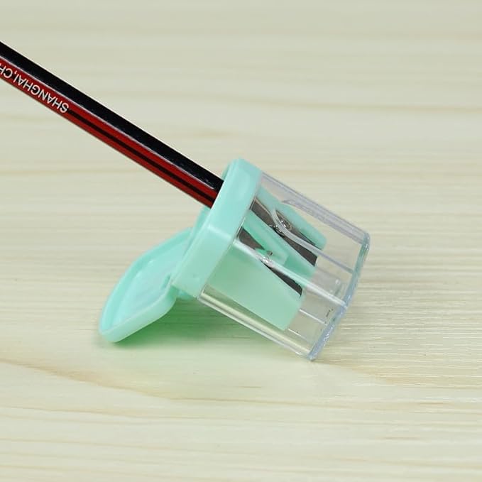 1Pc Random Color Mini Manual Portable Pencil Sharpener for Student Office Stationery Pencil Sharpeners Pencil Sharpeners Writing and Correction Supplies