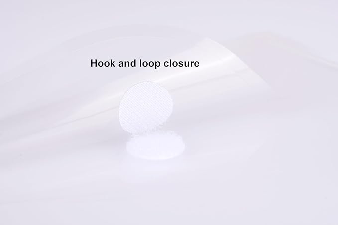 8.5 x 11 Vertical Clear Letter Sized Plastic Envelopes Document File Storage Holder 40 Pack Hook Loop Closure