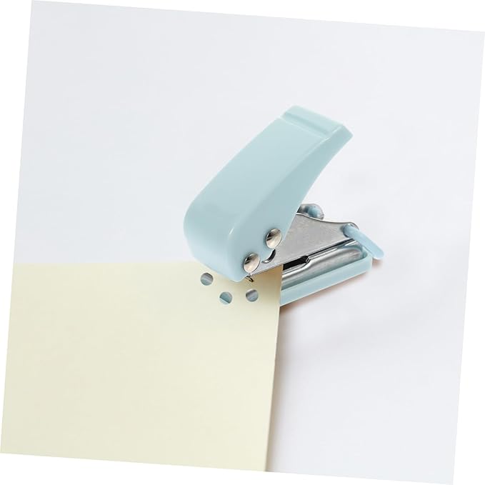Gadpiparty Compact Mini Hole Punch Small Office Stapler for School Supplies Adorable Desk Accessory Staples for Students and Office Use