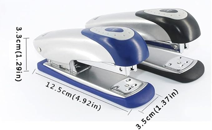 Desk Stapler Standard Stapler Document Binding Stabler Desktop Stapler Labor-Saving Office Student Supplies Staplers for Desk 25 Page Capacity School Supplies (Color : A)