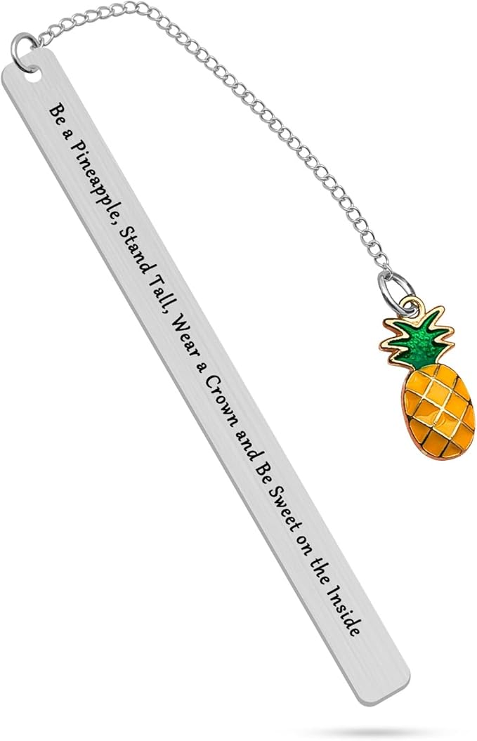 Inspirational Bookmark for Women Pineapple Gift for Women Encouragement Gifts for Daughter Sister Friend Pineapple Birthday Gifts for Women Bookmarks Gifts for Women Booklover
