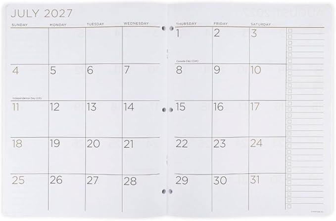 PlanAhead See it Bigger Home/Office 2-Year Monthly Planner April 2026 - March 2028 Specialized Large Print, Size 8.5'' X 11'', assorted colors and 6 in 1 Multicolor Ballpoint Colorful Ink Pen.