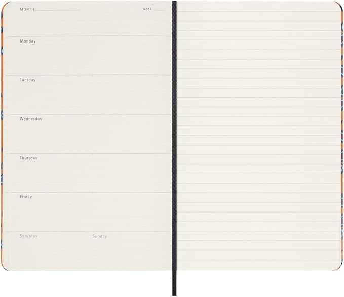 Moleskine Limited Edition Undated Planner Professional Silk, 12M, Large, Orange, Hard Cover (5 x 8.25)