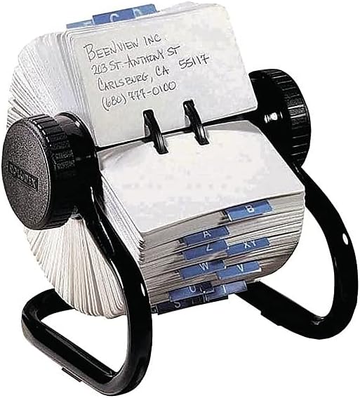 Rolodex Plain Rotary File Cards 2-1/4"x4", White