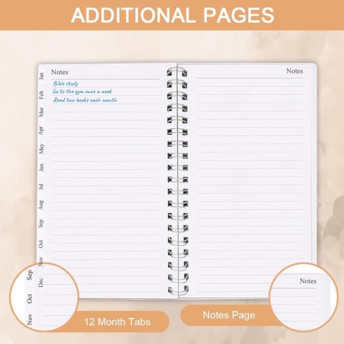 2026 Pocket Planner, A6 Weekly Planner with Monthly Tabs, Run January 2026-December 2026, Elastic Closure, Twin-Wire Binding, Easy to Organize Your Daily Life, 3.75 x 6.75 In, Pocket Planners 2026, Twig