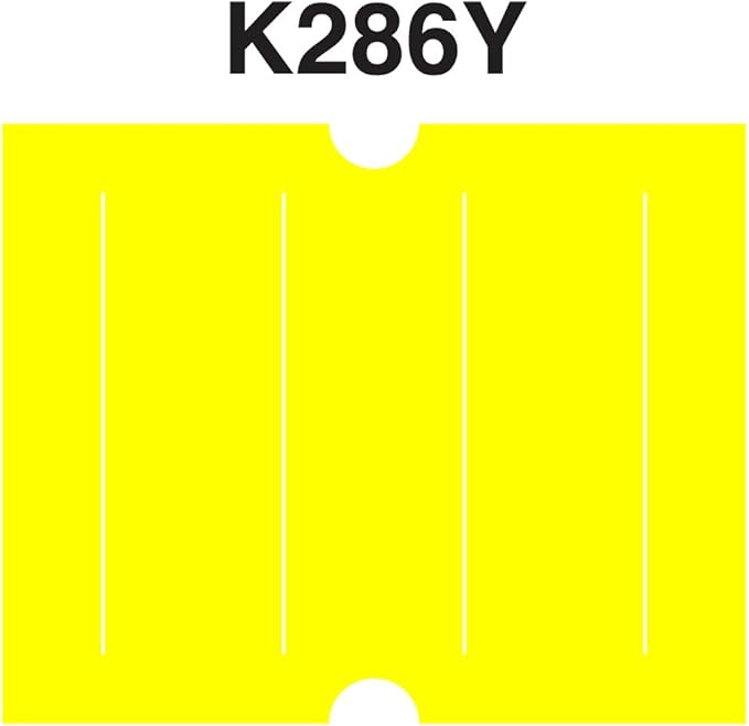 Yellow Labels to fit Towa®GL/ SpeedyMark4/ Halmark Model "L" Price Guns 16 Pack (Free Ink Roll Included)
