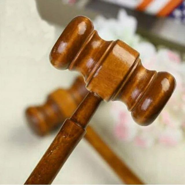 Brown Handmade Wooden Gavel, Auction Gavels, Vintage Judge Gavel, Props and Clothing Accessories,Desk Accessories and Workspace Organizers