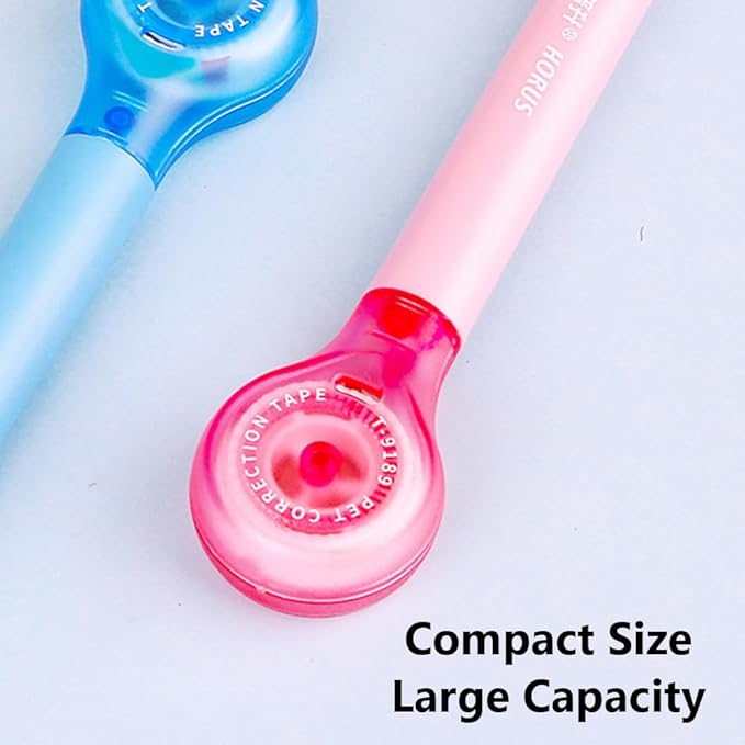 2 PCS Correction Tape Refills, Thickened Film Replacement for Pen-Style Correction Tape Eco-Saving(Yellow Refill)