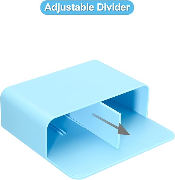 Blue Strong Magnetic Marker Holder/Dry Erase Pen Holder - Storage for Dry Erase Marker, Eraser, Bottle Opener, Remote Controls, Notes - Ideal for Magnetic Board, Fridge Door, and Locker