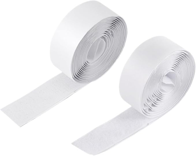 Toddmomy 2rolls Hook and Tape for Guitar Pedal Board of Mounting Straps Heavy Duty Adhesive Fasteners Versatile Sticky Straps for Effects Pedal Installation and