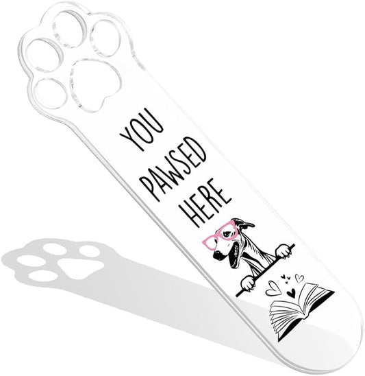 Greyhound Dog Lover Gifts, Greyhound Dog Bookmark for Book Lovers Bookworm Bookish Nerd Librarian Sister Brother Friend, Funny Bookmarks for Women, Book Club Gifts for Reader Pet Owner-LDS06