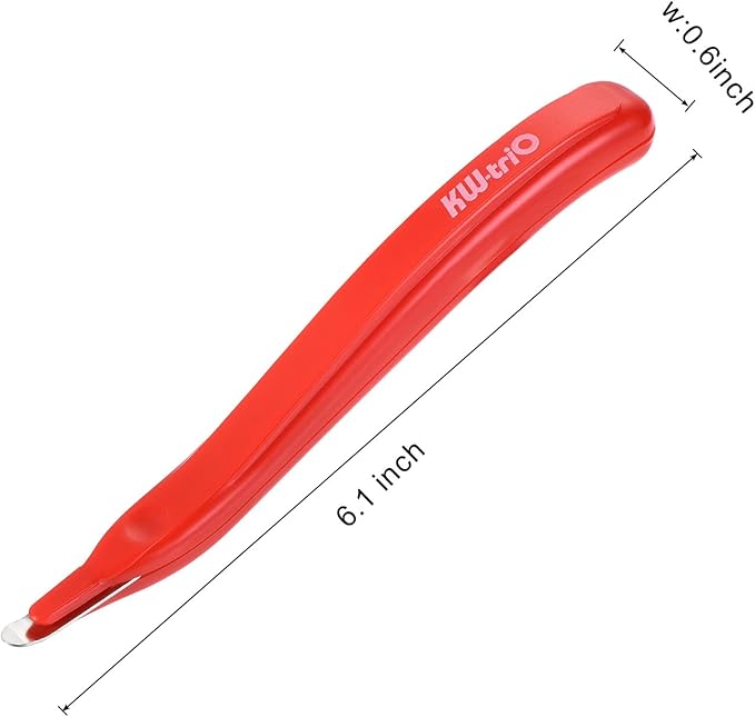 YOKIVE 1 Pcs Staple Remover, Office Magnetic Stapler Puller | Remove Staples Great for Office Home Desktop Accessories (Red)