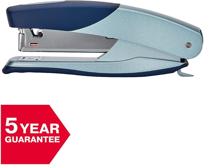 Rexel 2101203 Torador Full Strip Stapler, 25 Sheet Capacity, Metal Body, Blue and Silver
