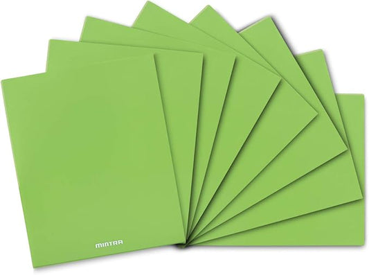 Mintra Office Poly Pocket Folders (Green, 8pk)