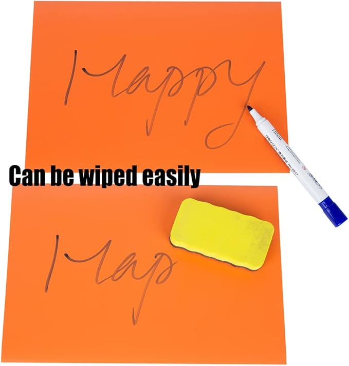 A4 Color Magnetic Sheet Teaching aids， Can be cut Soft Magnetic ，Sheet ferromagnetic/ Magnetic Strip Rubber， Message Board Magnet Stone Stickers（1 set of 8 sheets）