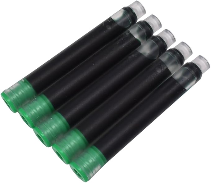 Jinhao Fountain Pen Green Ink Cartridge International Standard 2.6mm Bore Diameter Ink Refill Set of 30 PCS