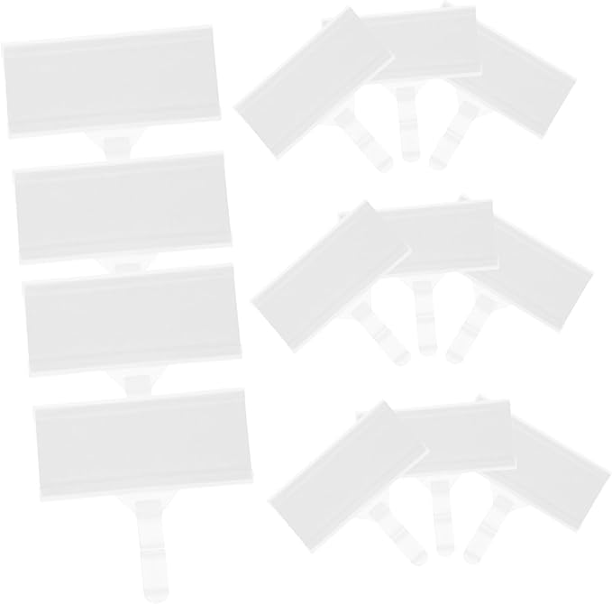 20pcs Plastic Wire Shelf Label Holders for Supermarket Convenience Stores Easy Install Wire Tags Retail Display