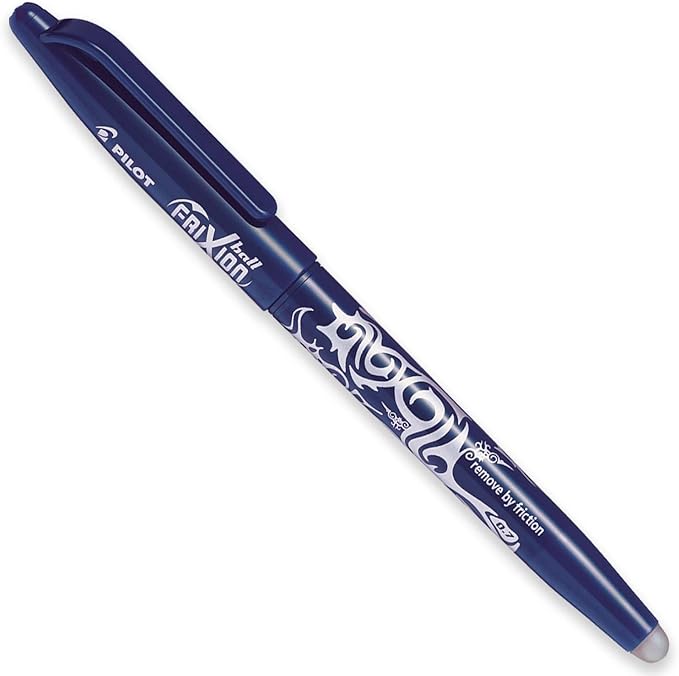 PILOT Frixion FR7 Heat/Friction Erasable Rollerball Pen 0.7mm Medium Nib Blue Green Red (Pack of 3)