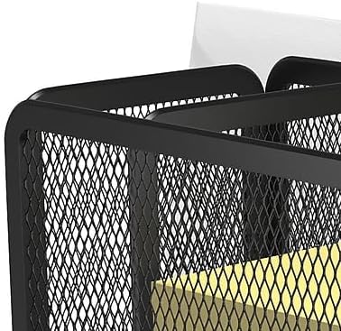 Tru Red Tr57532-Cc 5 Compartment Wire Mesh Accessory Holder, Matte
