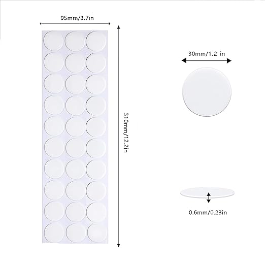 Adhesive Stick dots Two-Sided Sided Mounting Putty Stick Tack for Wall Hanging Crafts Balloons Festival Party Decorations,Clean Removable(1.2"*1.2"-180)