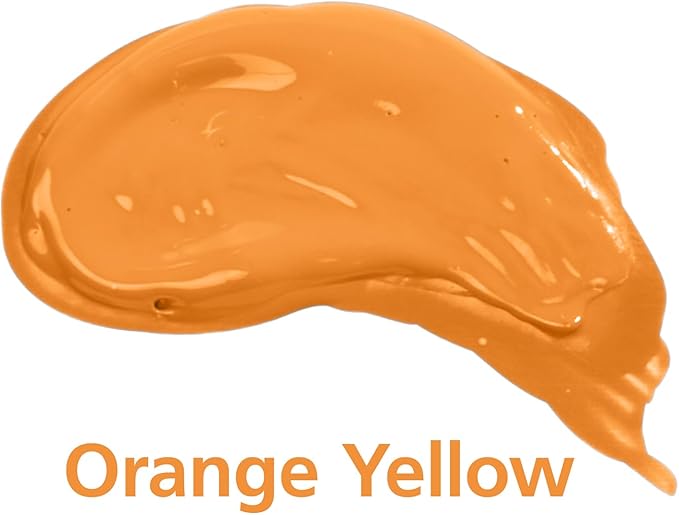 Colorations Artist Quality Acrylic Orange Yellow Paint - 16 oz (473ml) - Made in United States, Paraben-Free, Non-Toxic, Acrylic Paint for Adults and Kids